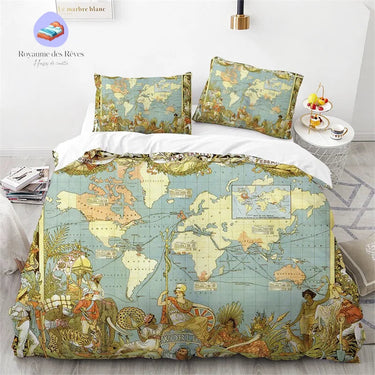 Housse de Couette Carte du Monde Batailles